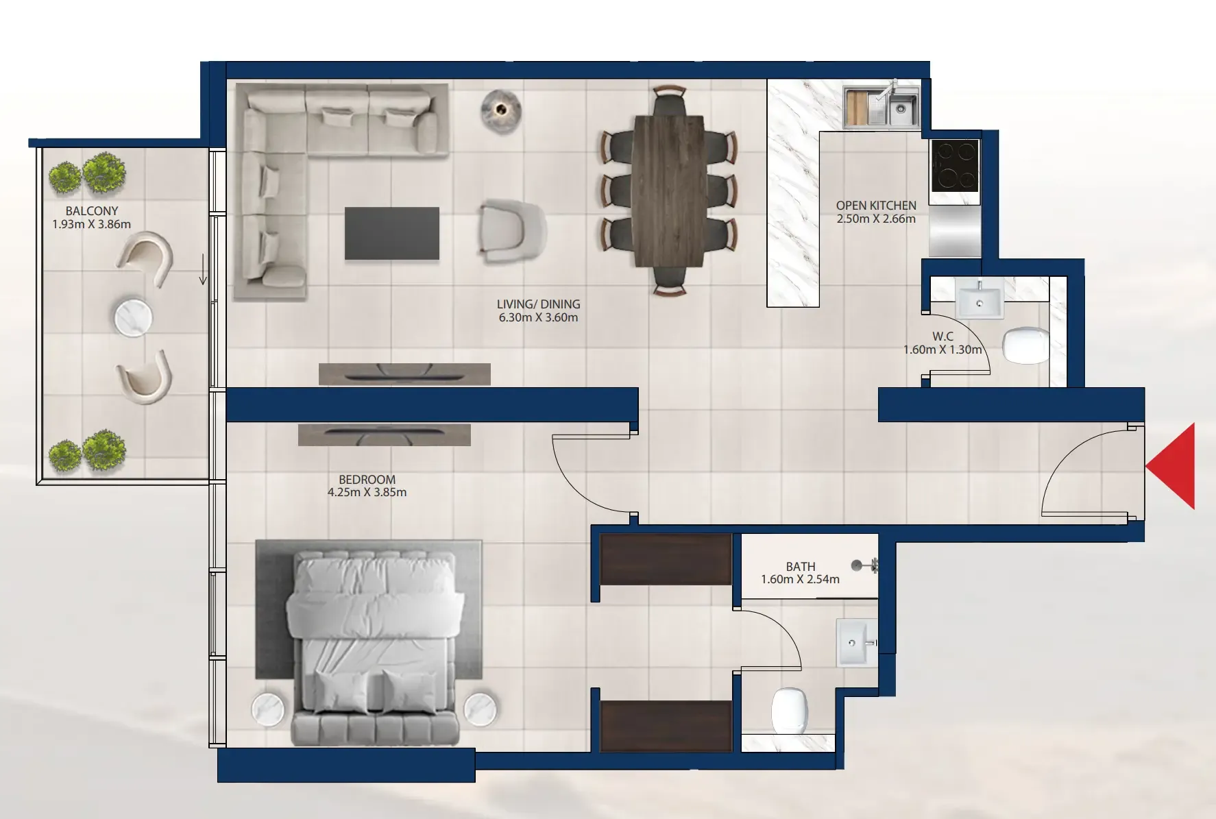 Dubai Investments Real Estate Al Vista floor plan