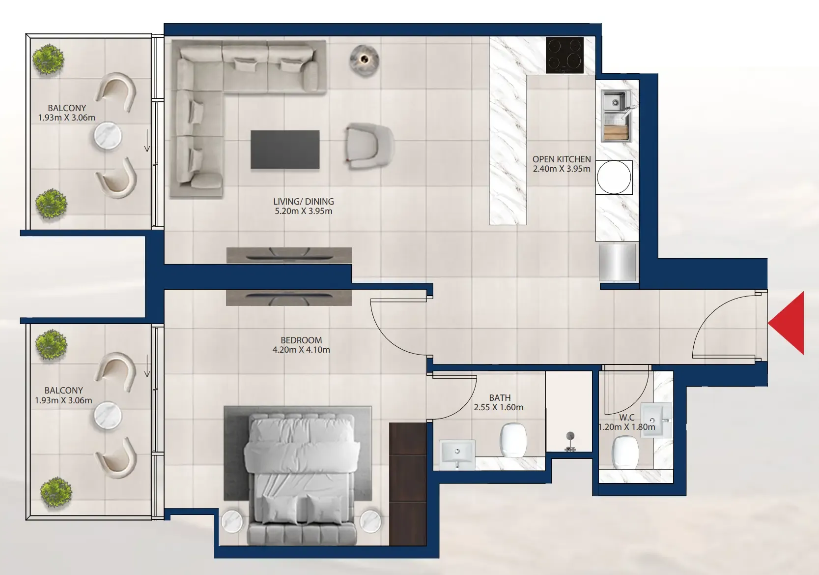 Dubai Investments Real Estate Al Vista floor plan