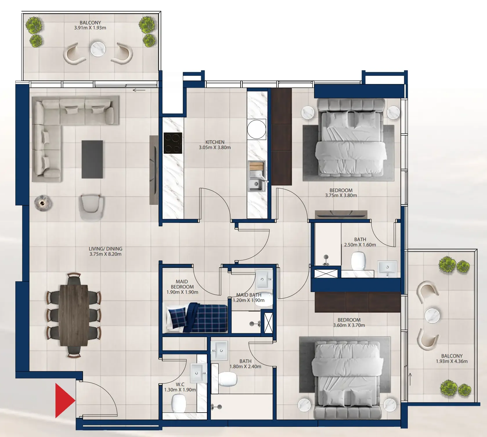 Dubai Investments Real Estate Al Vista floor plan