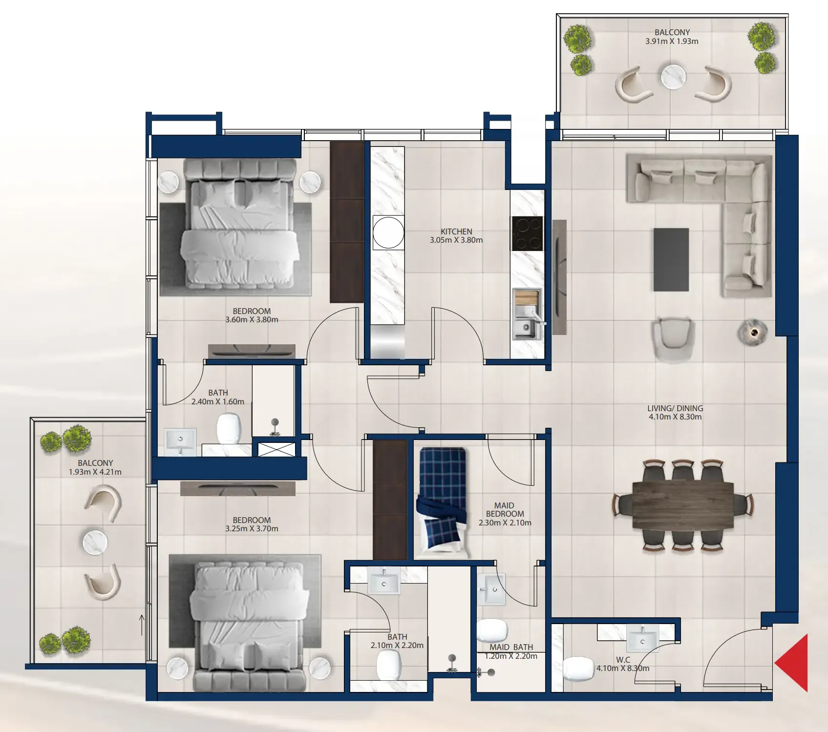 Dubai Investments Real Estate Al Vista floor plan