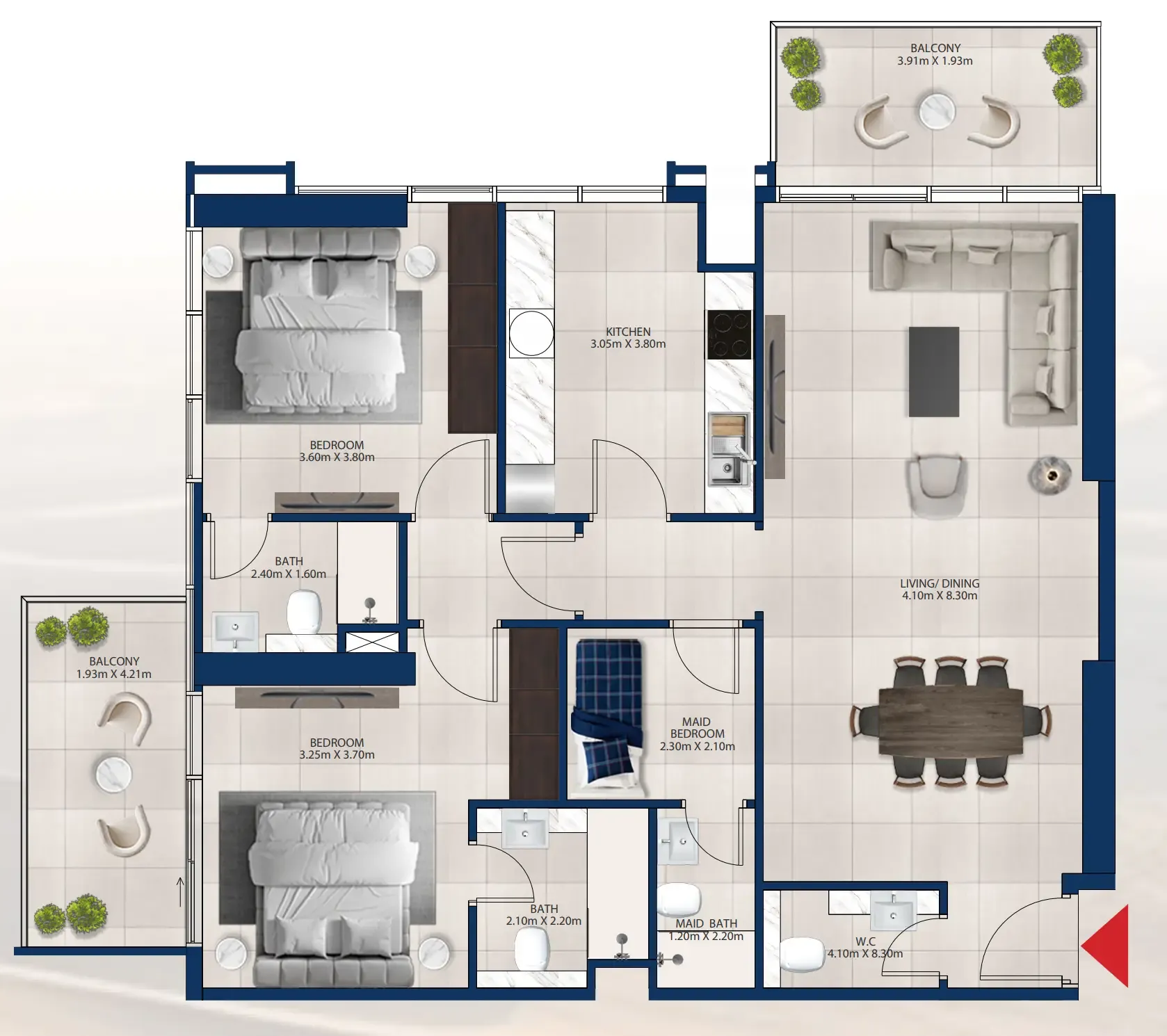 Dubai Investments Real Estate Al Vista floor plan
