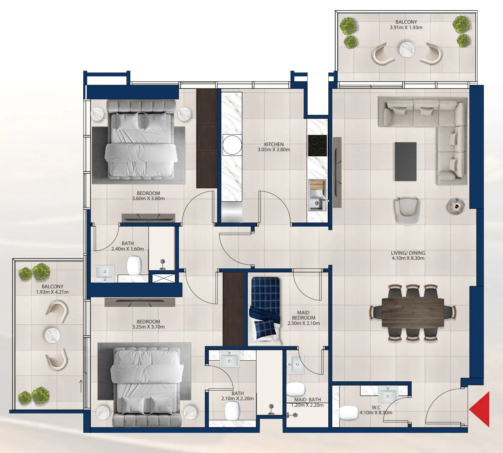 Dubai Investments Real Estate Al Vista floor plan