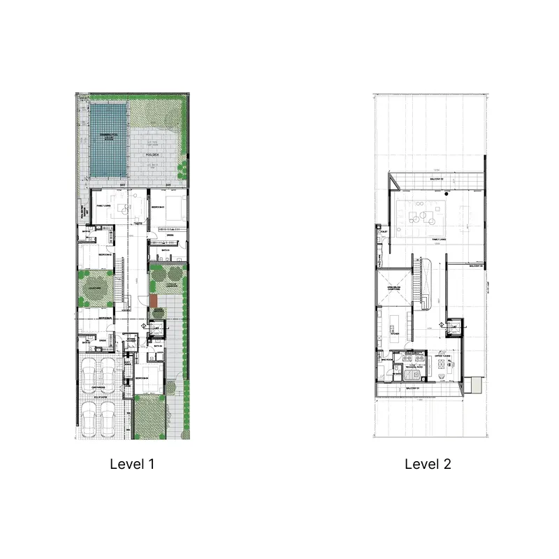 The Solidere International Al Zorah Beach Hills Villa's floor plan