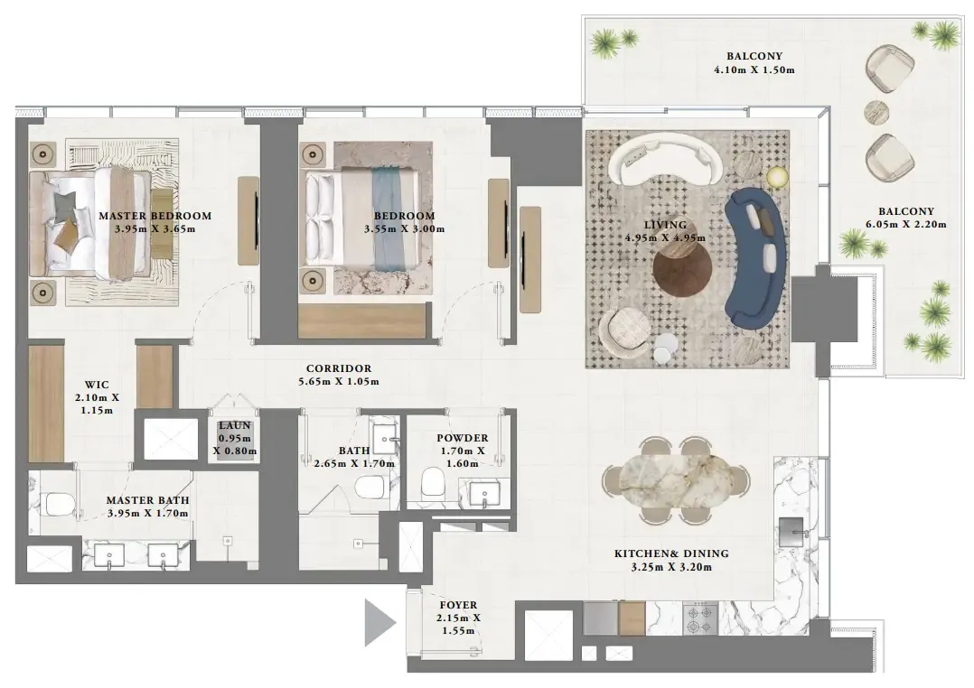 Emaar Albero floor plan