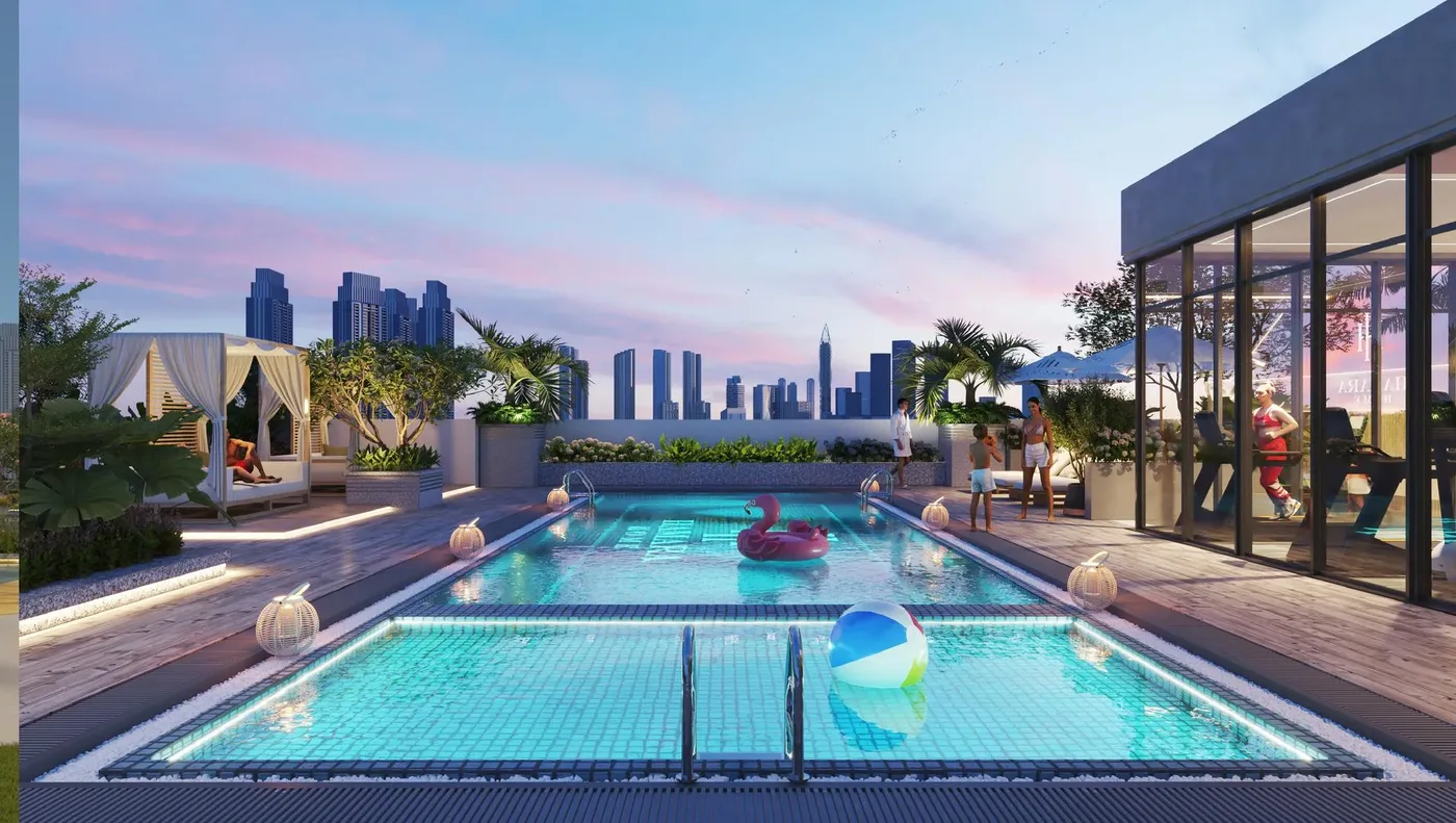 Swimming Pool and Kids Pool amenity image at Almaara Residences