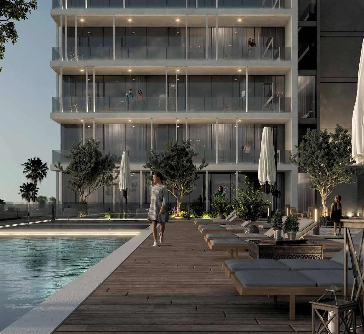 Outdoor Pool amenity image at Amalia Residences