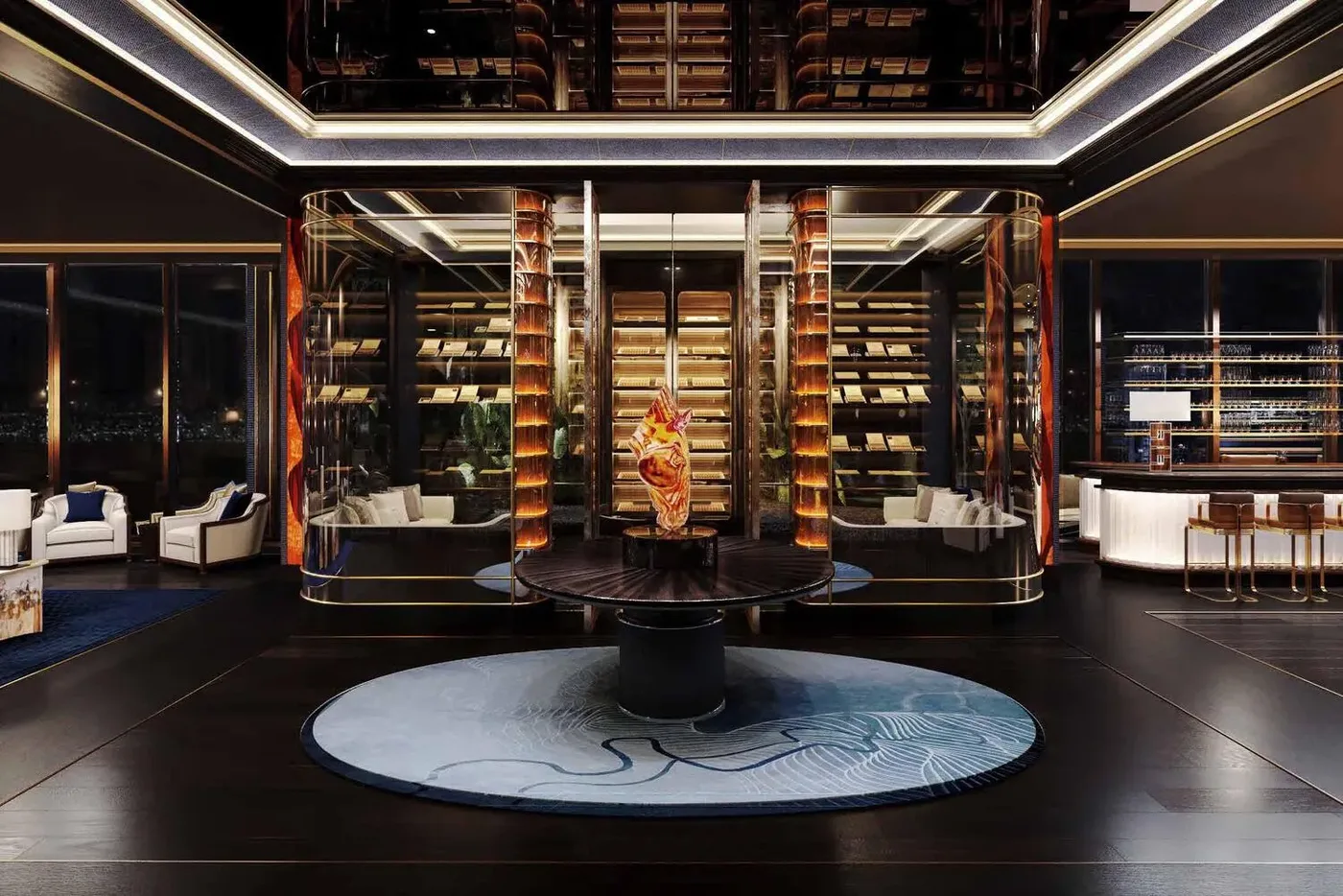 Cigar Lounge amenity image at Amra Residences