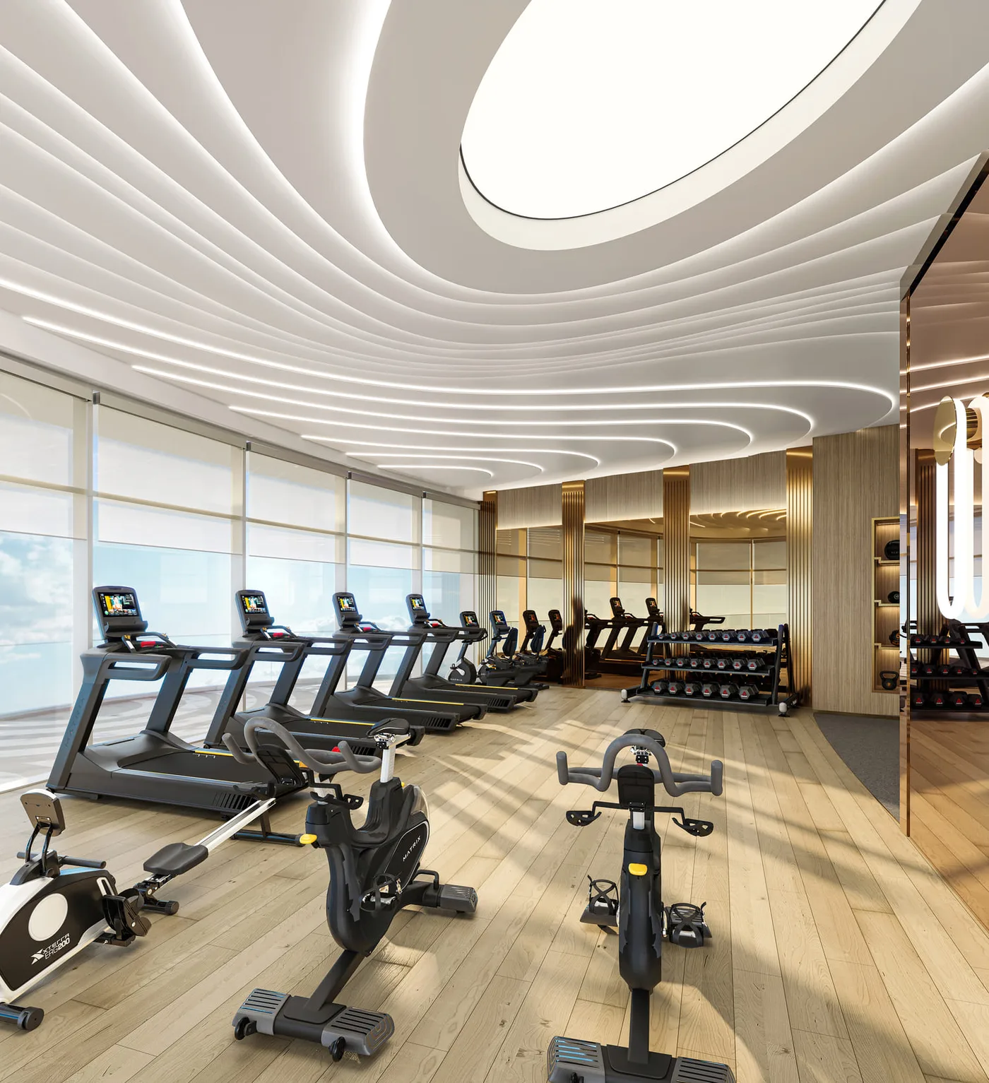 Gym amenity image at Aqua Arc
