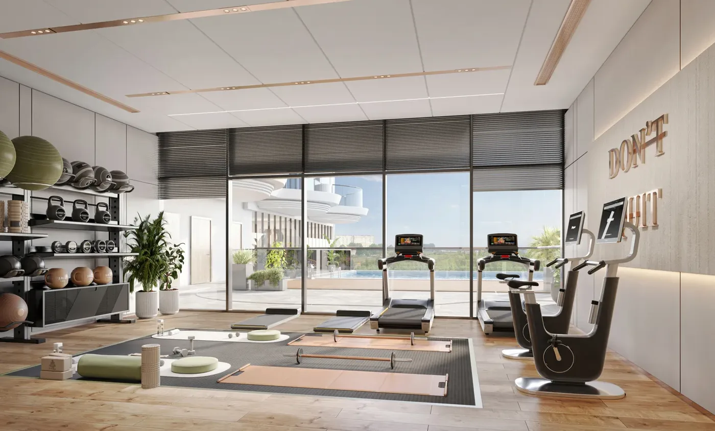 Modern Gym amenity image at Aqua Maya