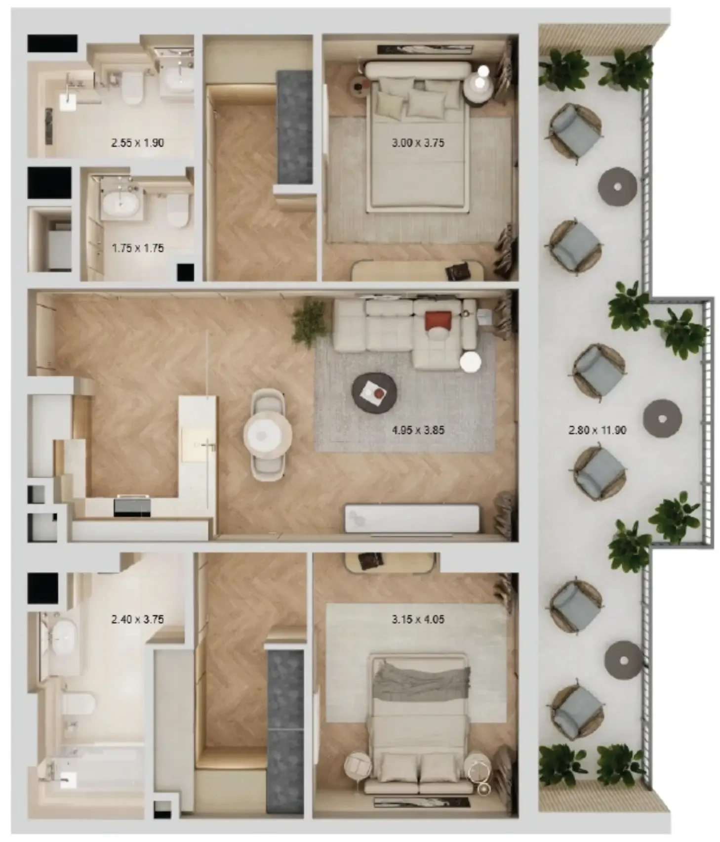 Qube Development Arisha Terraces floor plan