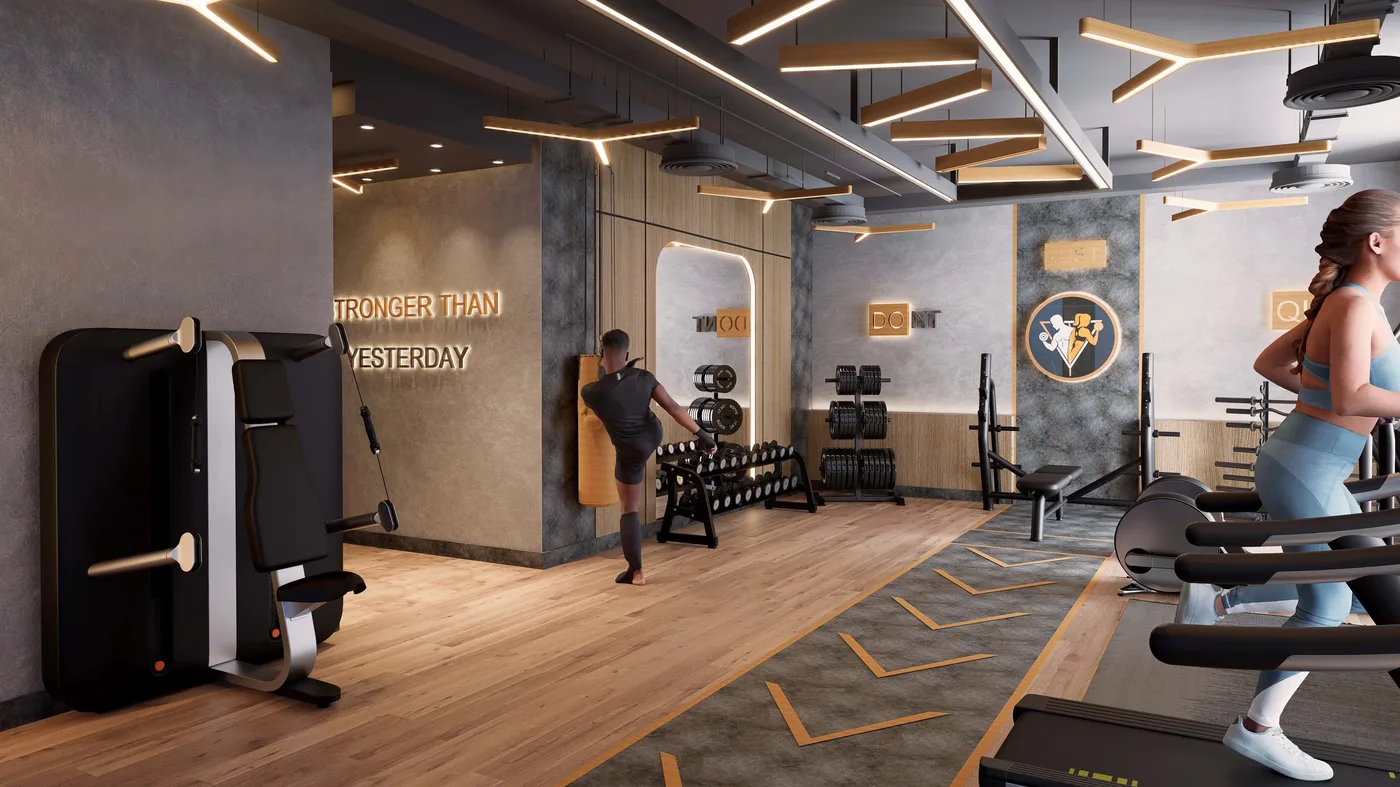 Gym amenity image at Aristo