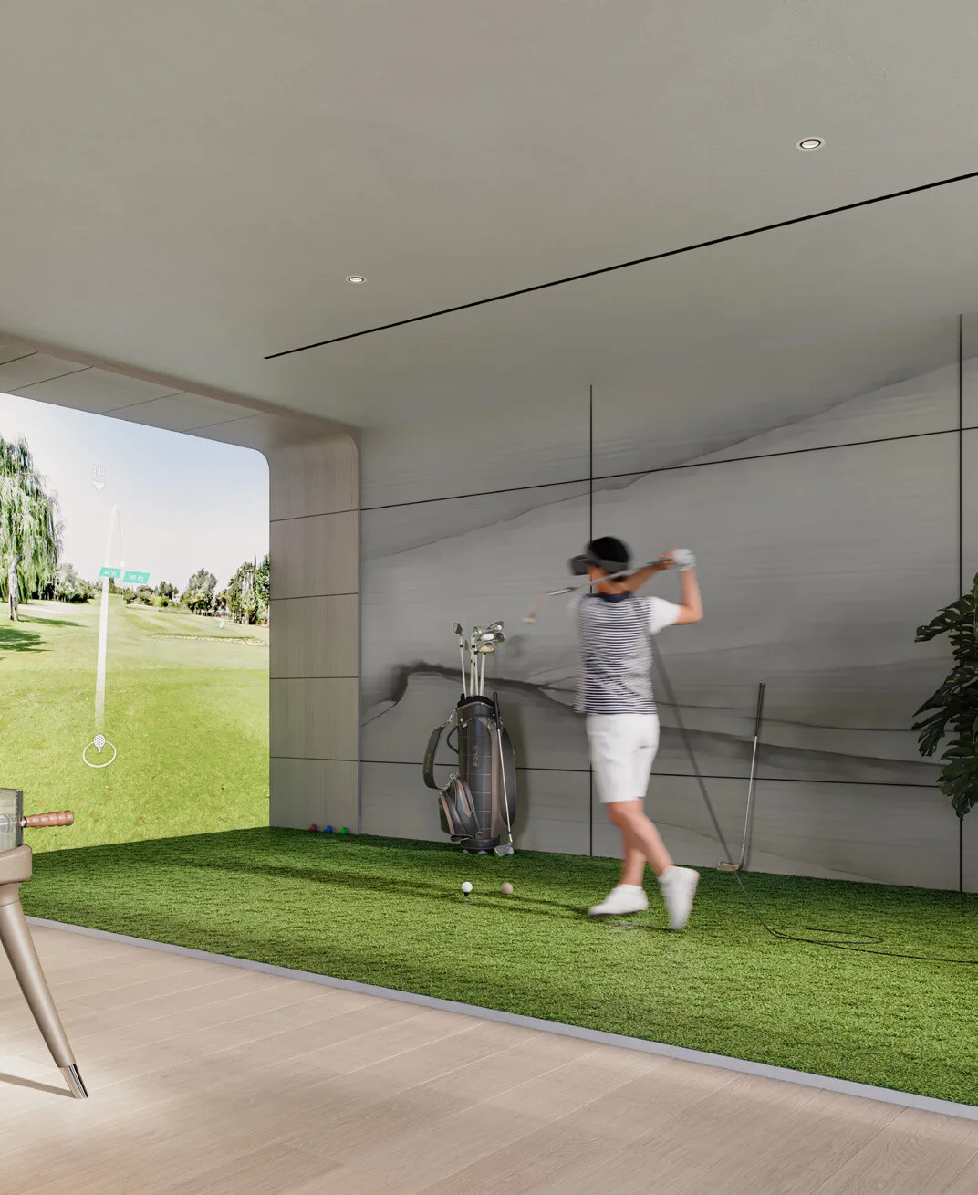 Golf Simulator amenity image at Arka Enclave Residences by Atmosphere Living
