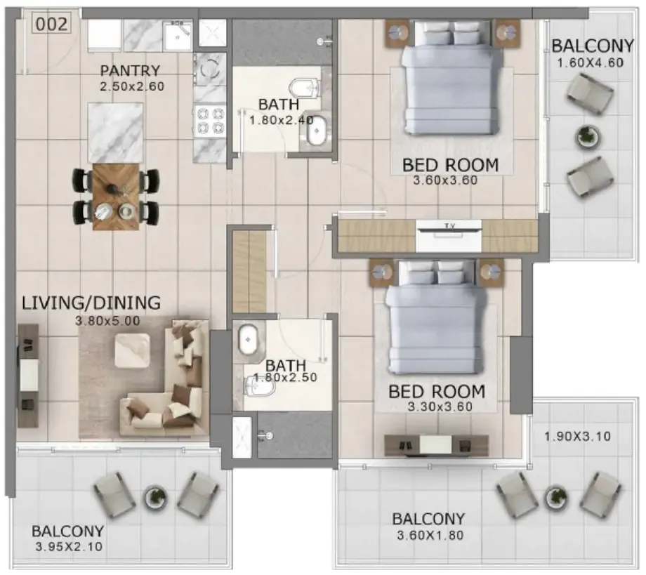 Majid Developments Arlington Park 2 floor plan