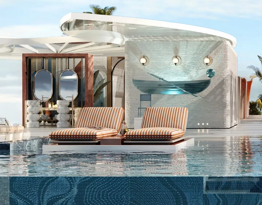 Rooftop Sunken Bar amenity image at Arya Residences