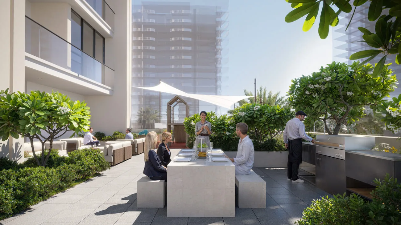 Bbq Area & Lounge amenity image at AUREL1A Residence