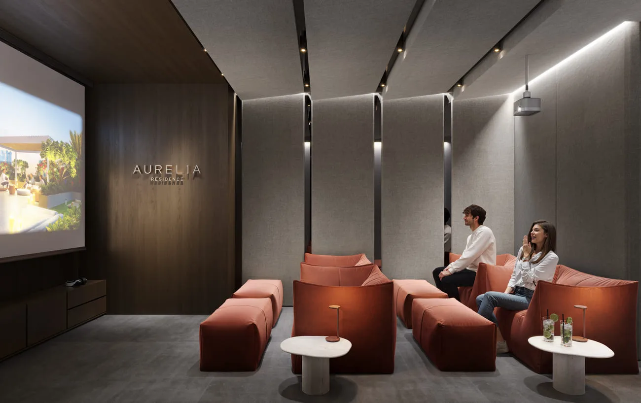 Cinema amenity image at AUREL1A Residence