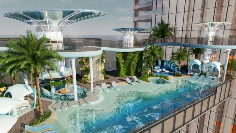 Infinity Pool & Deck amenity image at Avior