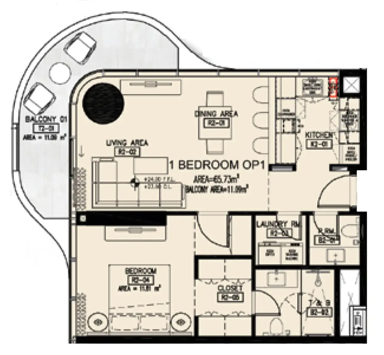 Azha Properties Azha Millennium Residences floor plan