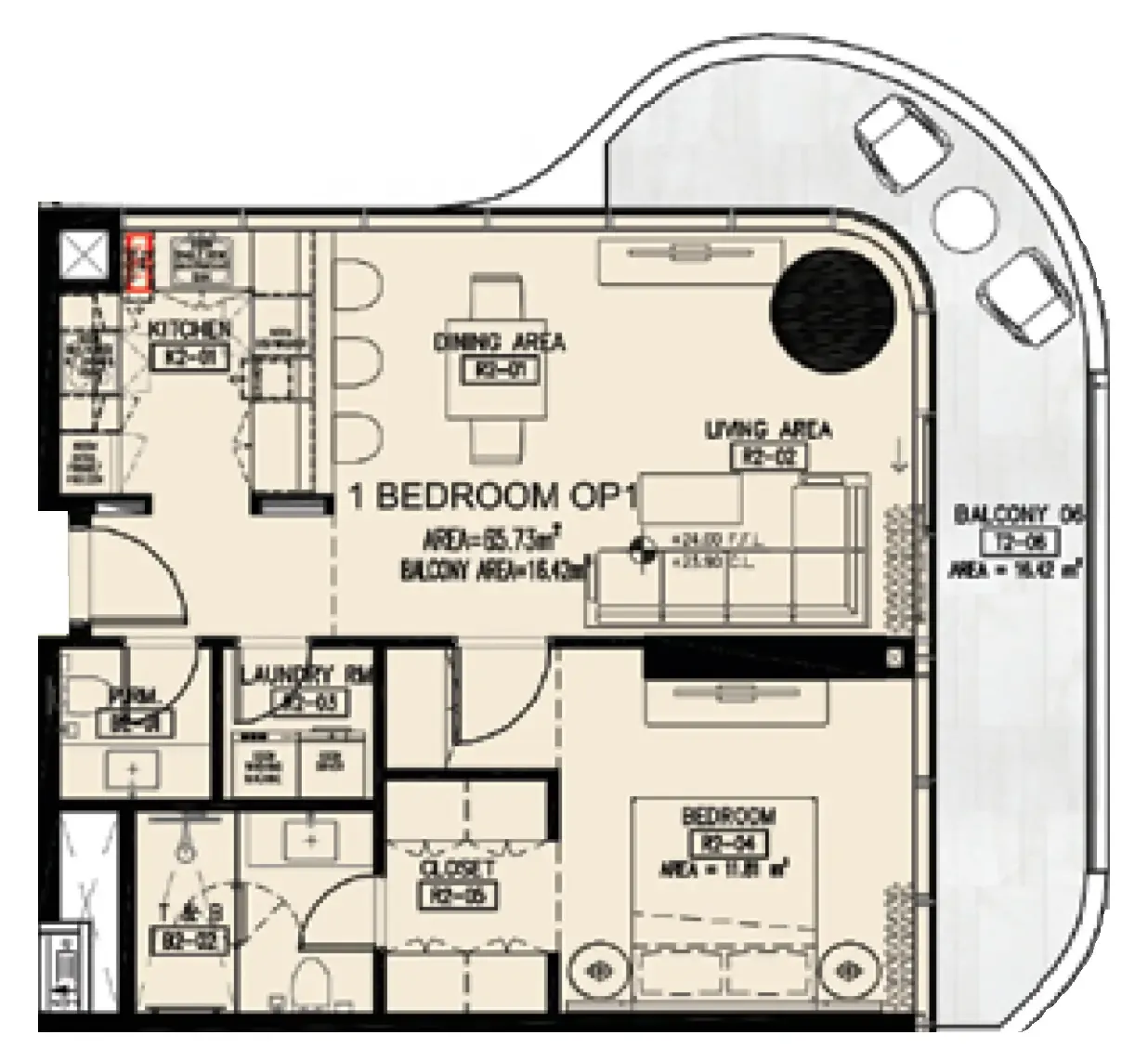 Azha Properties Azha Millennium Residences floor plan