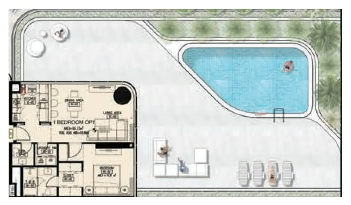 Azha Properties Azha Millennium Residences floor plan