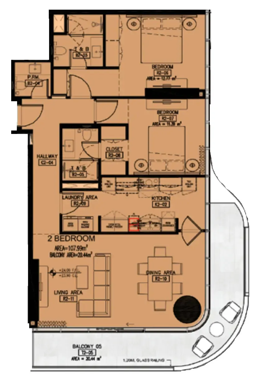 Azha Properties Azha Millennium Residences floor plan