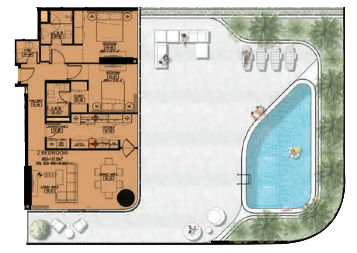 Azha Properties Azha Millennium Residences floor plan