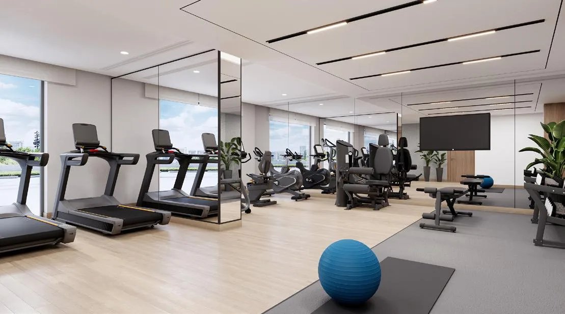 Fully-Equipped Gym amenity image at Azizi Arian
