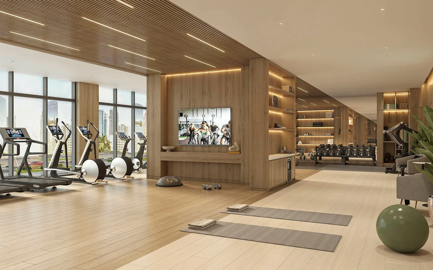 Fully-Equipped Gym amenity image at Azizi David