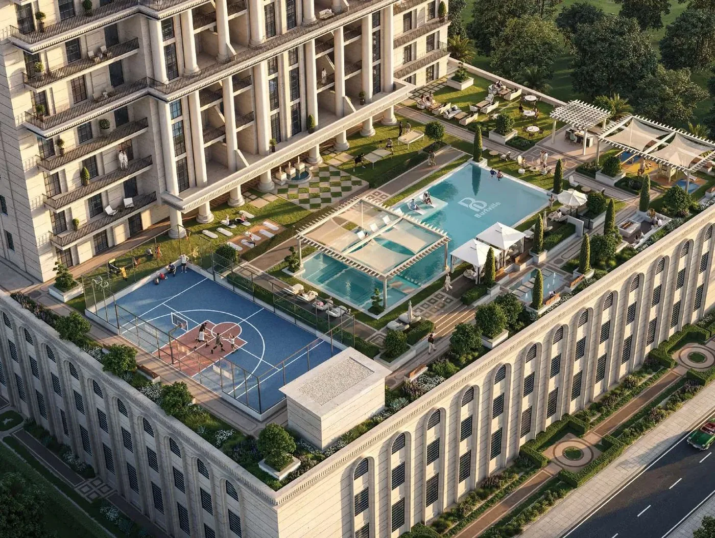 Multipurpose Sports Court & Paddle Court amenity image at Bab Al Qasr Royal 28