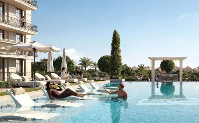 Rooftop Sky Infinity Pool with Panoramic Views amenity image at Bab Al Qasr Royal 28