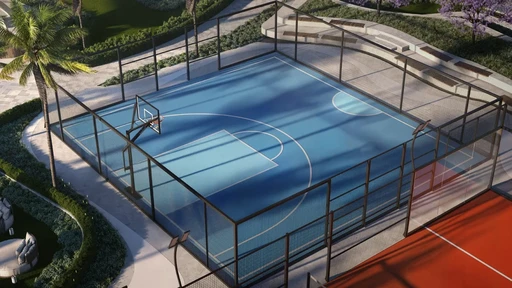 Basketball Court amenity image at Mövenpick Residences Dubai Motor City Phase 1
