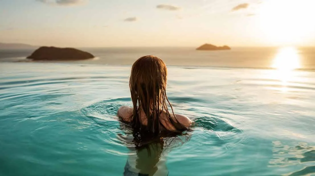 Infinity Pool &Shaded Kids’ Pool amenity image at Bay Residences South
