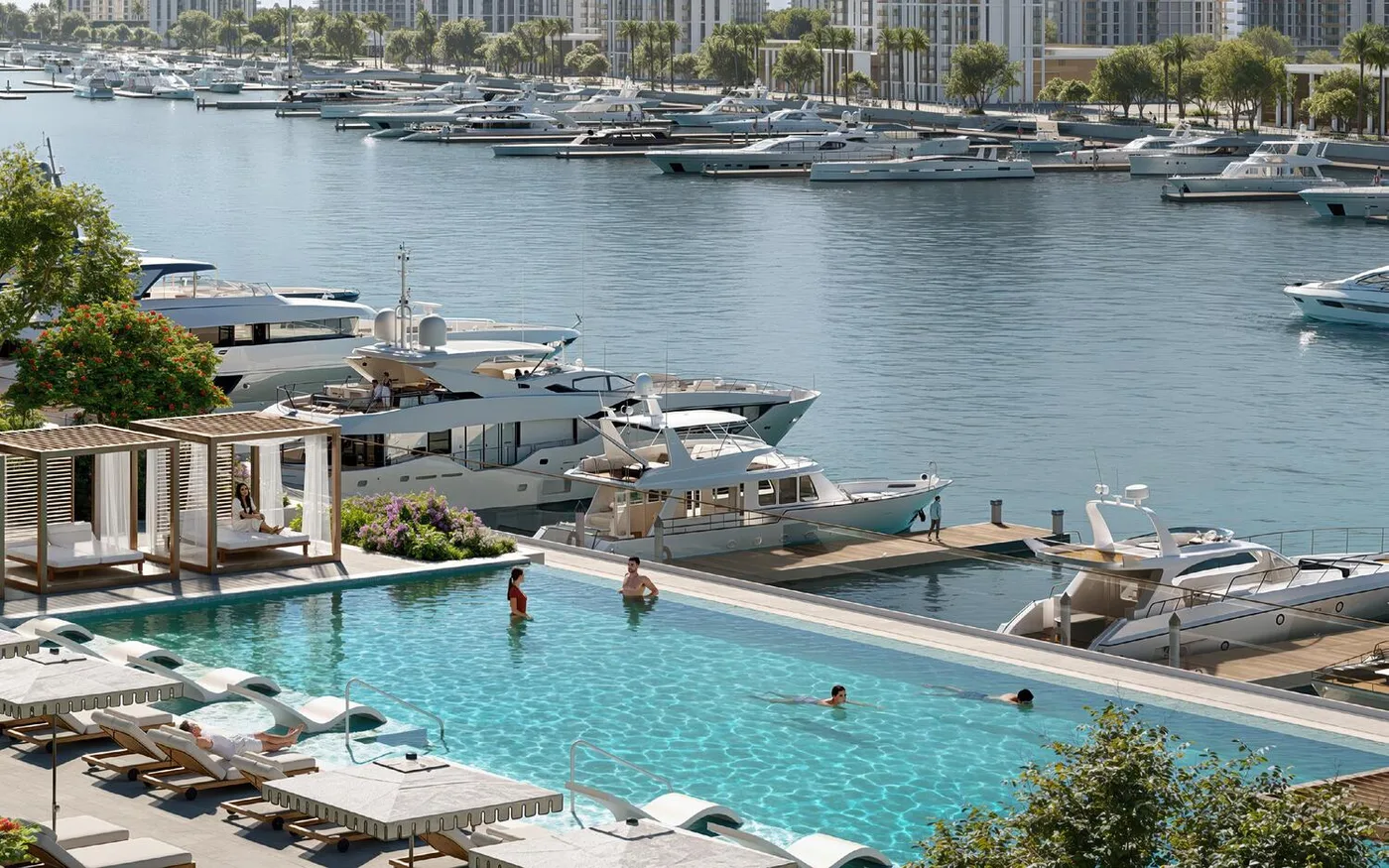Overlooking Marina amenity image at Baystar by Vida
