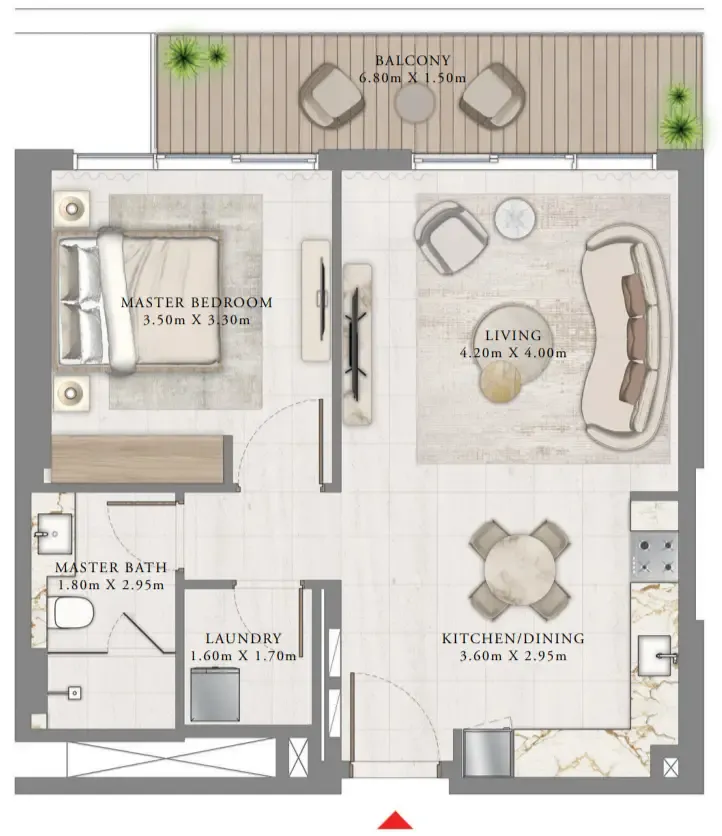 Emaar Bayview by Address Resorts floor plan
