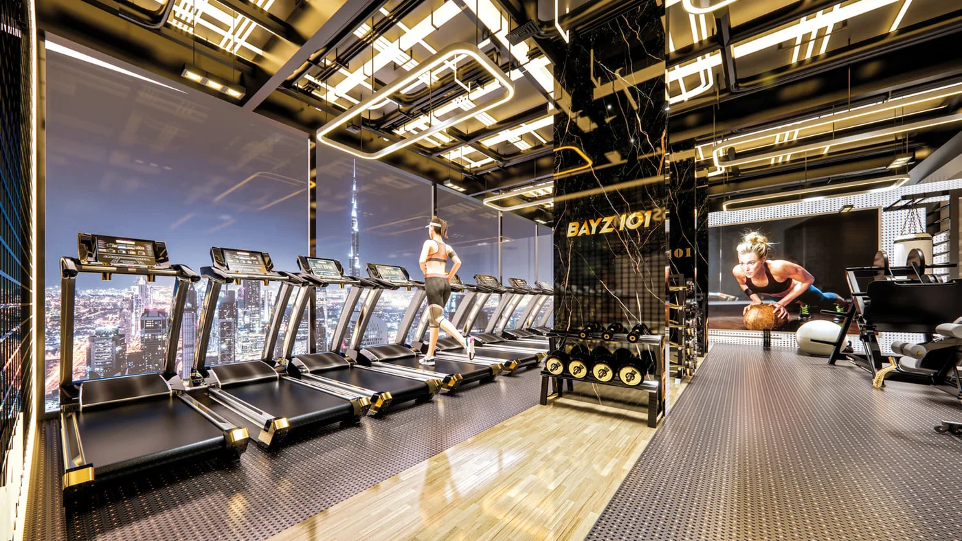 Indoor Gym amenity image at Bayz 101