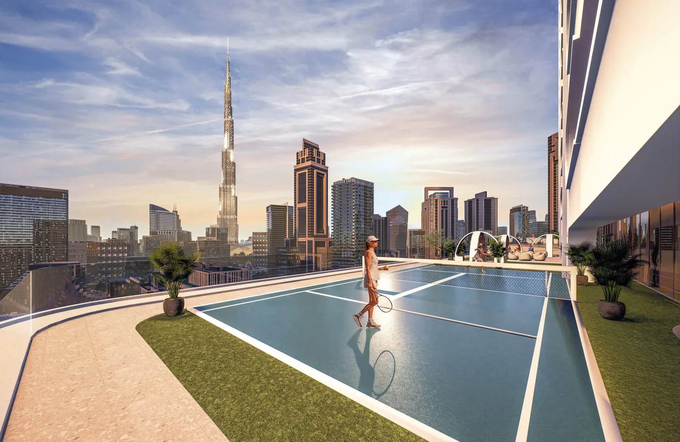 Tennis Court amenity image at Bayz 101