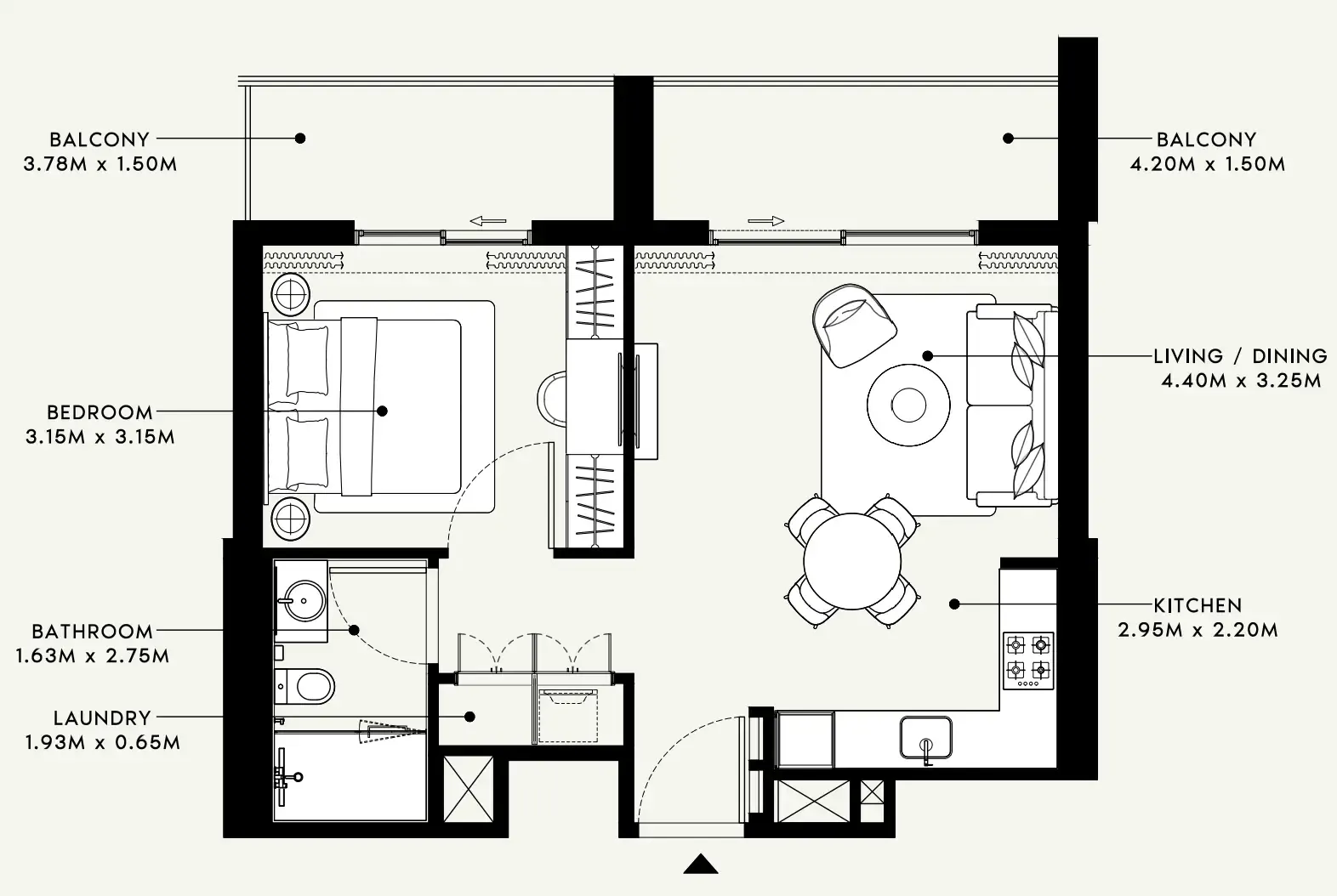 Azizi Beach Oasis 1 and 2 floor plan