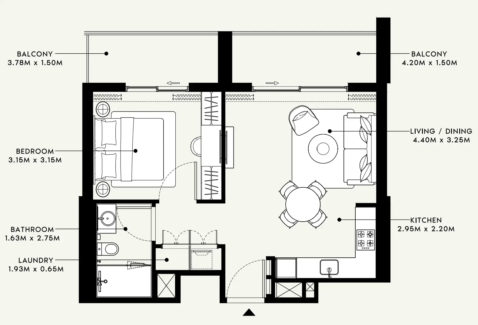Azizi Beach Oasis 1 and 2 floor plan