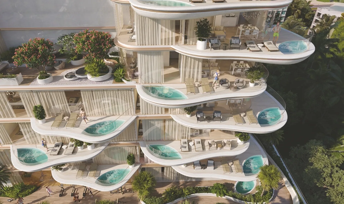 Private Swimming Pools amenity image at Beach Walk Residence II