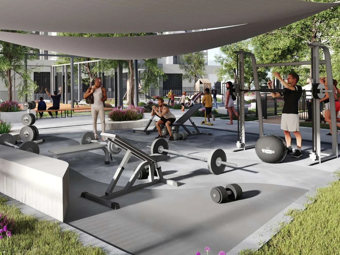 Outdoor Gymnasium amenity image at Beachfront Gates