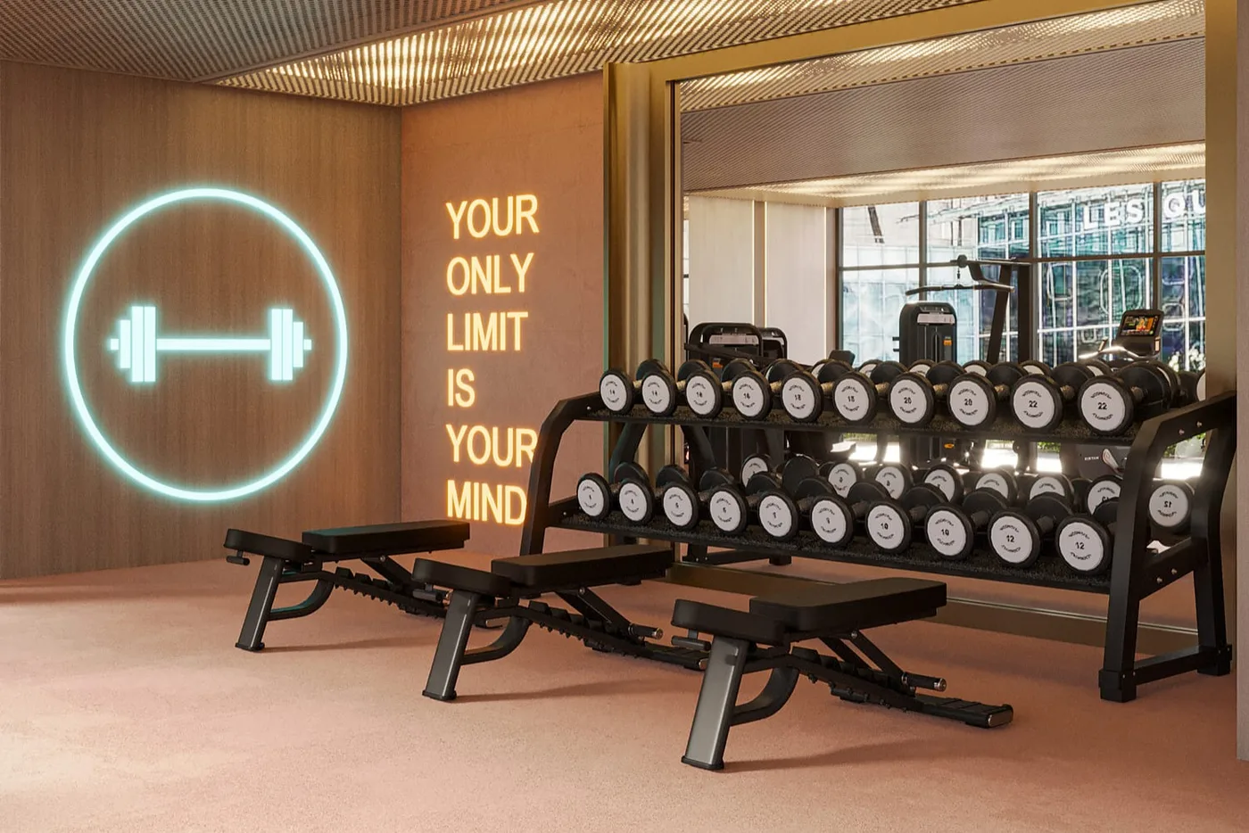 Gymnasium amenity image at Belle Rêve