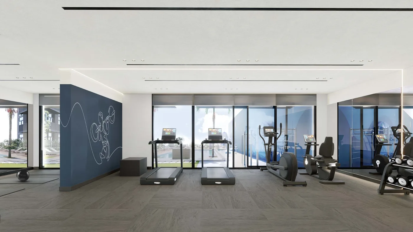 Indoor Fitness Studio amenity image at Belmont Residences