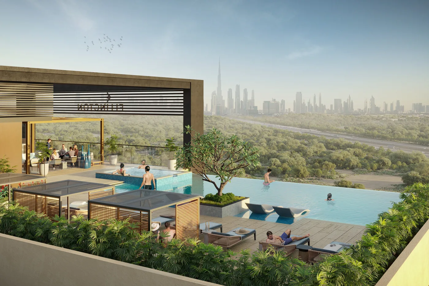 Rooftop Infinity Pool amenity image at Berkeley Place