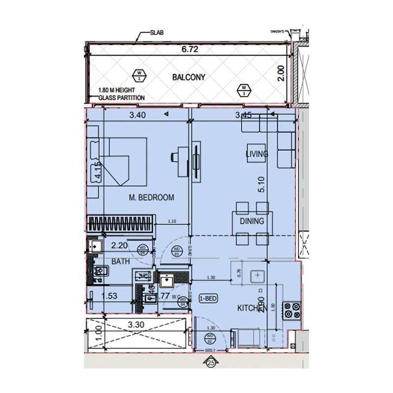 Binghatti Binghatti Amberhall floor plan