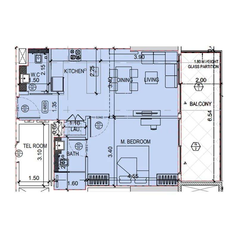 Binghatti Binghatti Amberhall floor plan