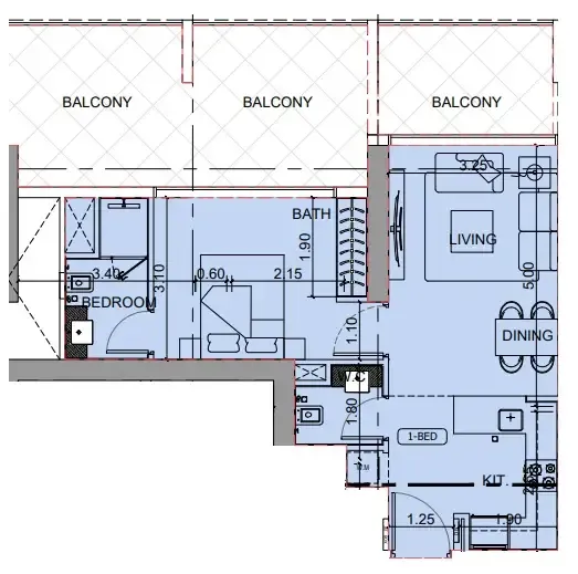 Binghatti Binghatti Cullinan floor plan