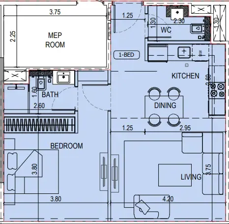 Binghatti Binghatti Sky Terraces floor plan