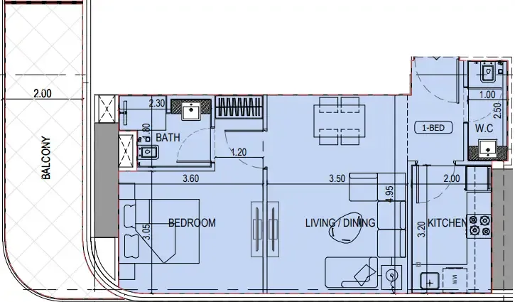 Binghatti Binghatti Sky Terraces floor plan