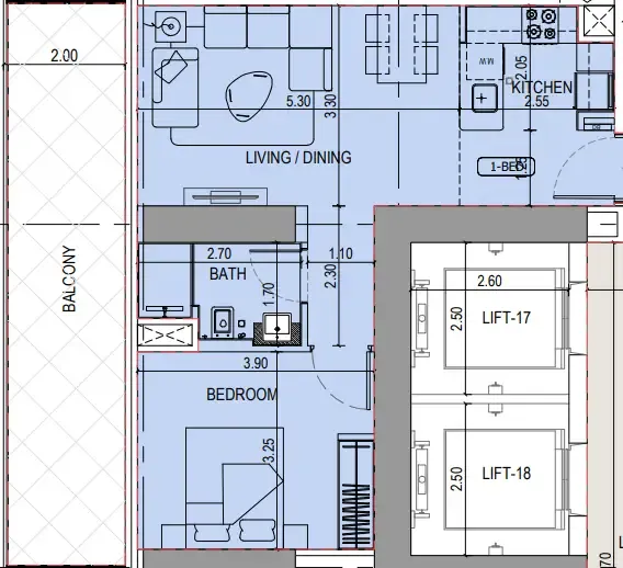 Binghatti Binghatti Sky Terraces floor plan