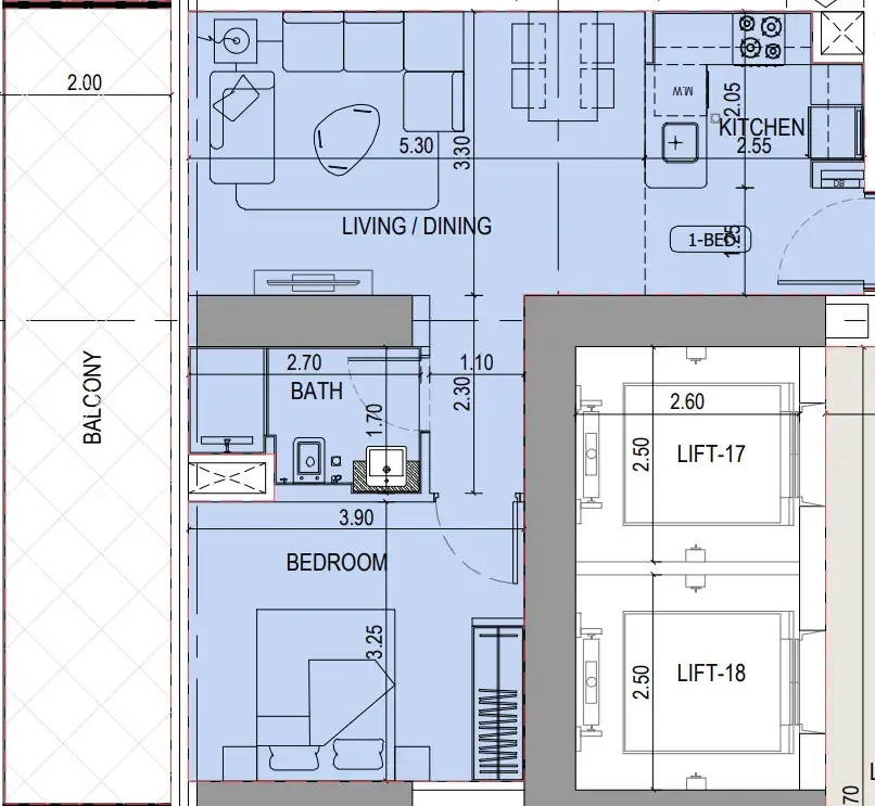 Binghatti Binghatti Sky Terraces floor plan